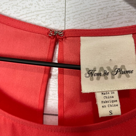 Nom De Plume Coral Sleeveless Dress Size Small - Picture 5 of 12